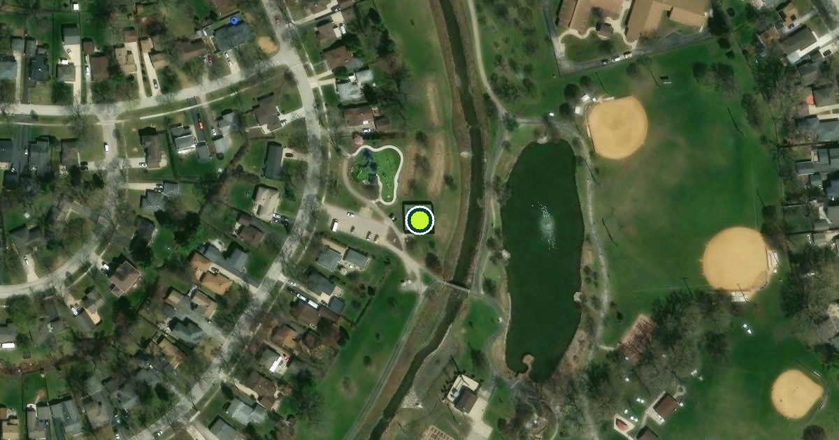 Satellite view of Rolling Meadows Pickleball Courts