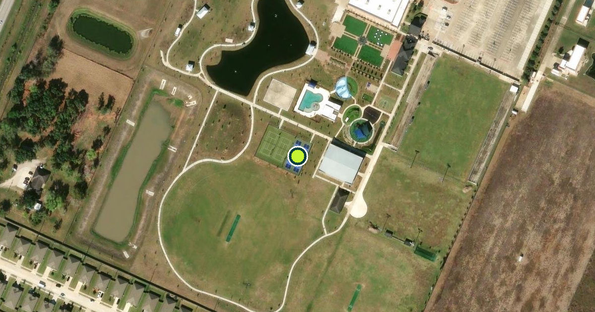 Satellite view of Rosenberg Pickleball Courts