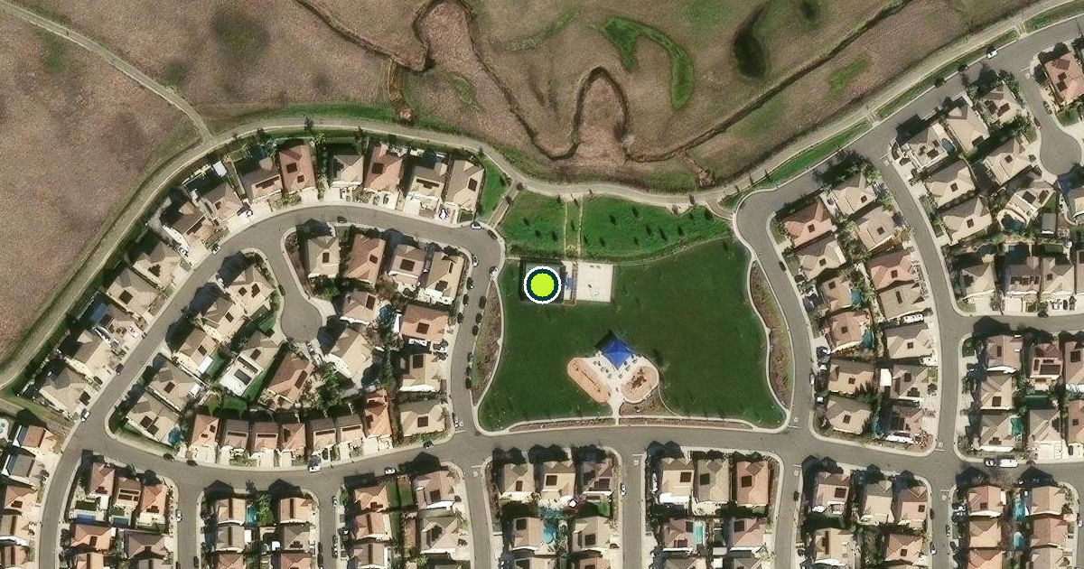 Satellite view of Roseville Pickleball Courts