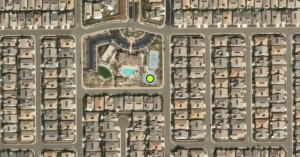 Satellite view of Roseville Pickleball Courts