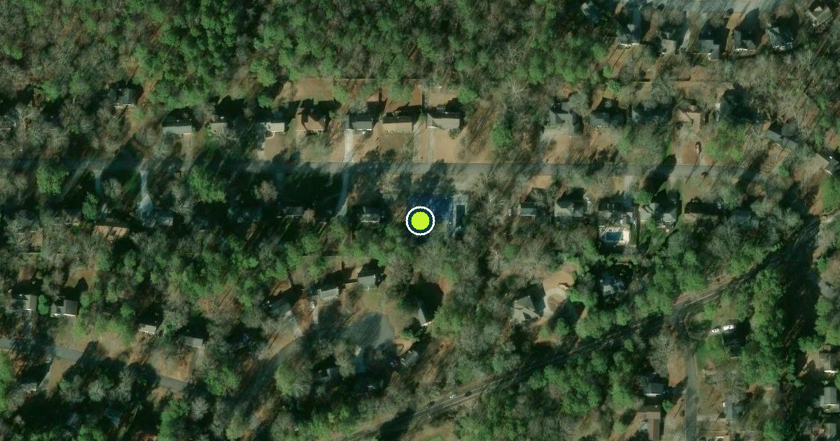 Satellite view of Roswell Pickleball Courts