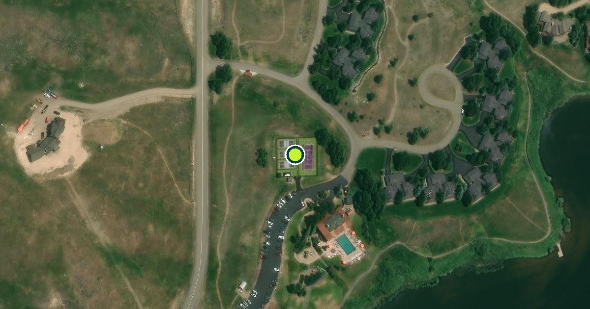 Satellite view of Routt County Pickleball Courts