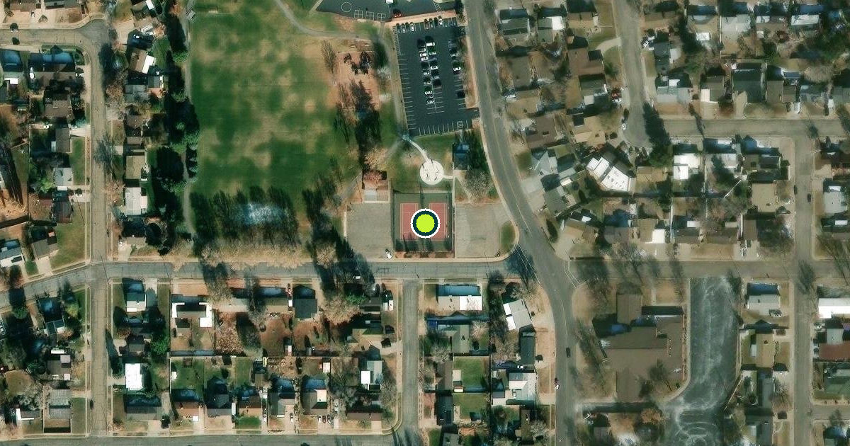 Satellite view of Roy Pickleball Courts