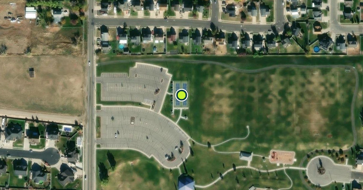 Satellite view of Roy Pickleball Courts