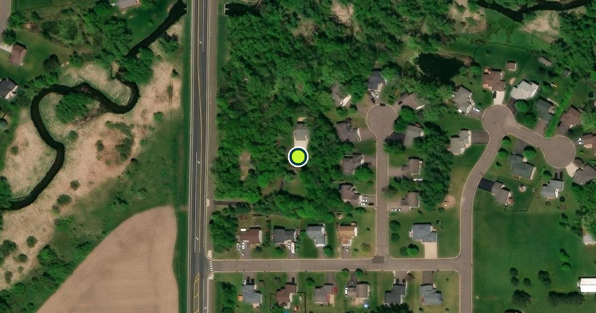 Satellite view of Rush City Pickleball Courts