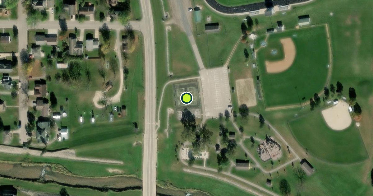 Satellite view of Rushford Pickleball Courts