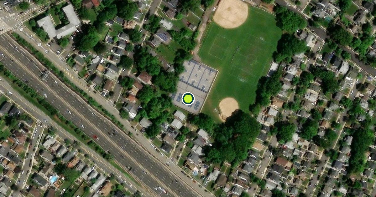 Satellite view of Rutherford Pickleball Courts
