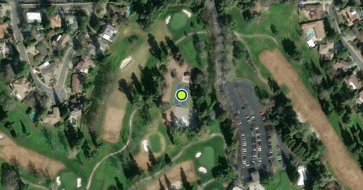 Satellite view of Sacramento County Pickleball Courts