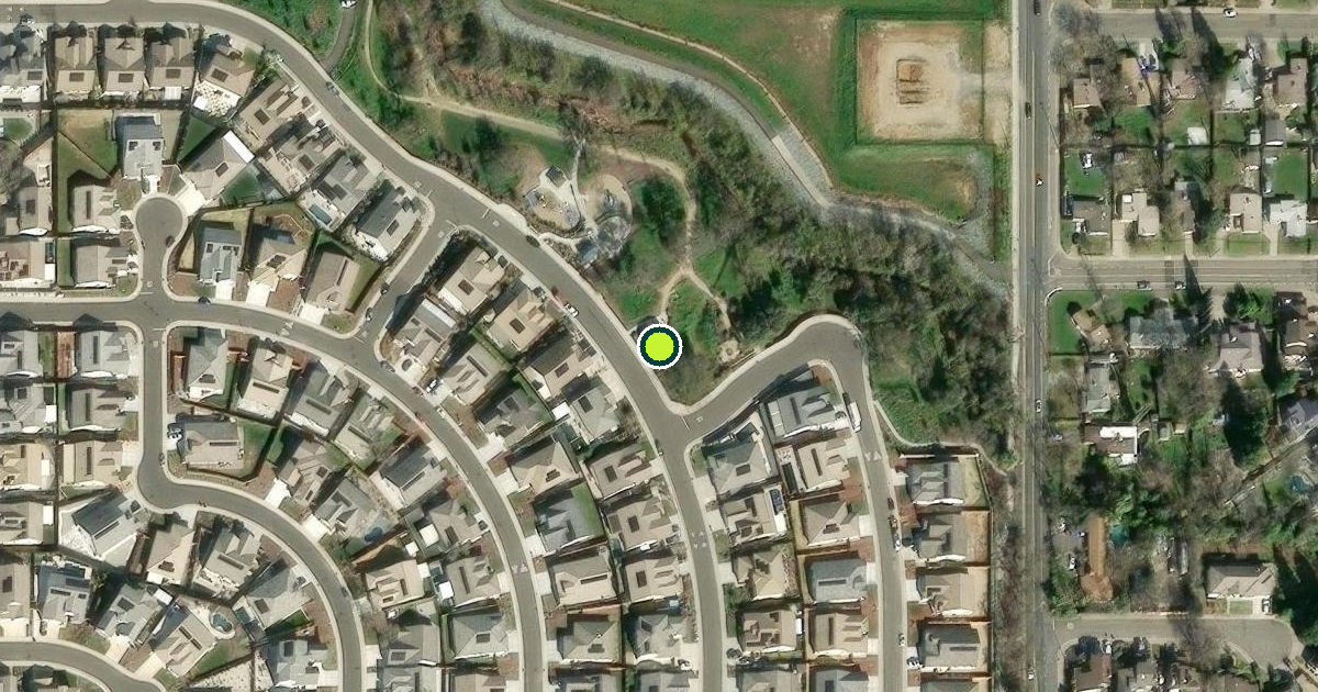 Satellite view of Sacramento County Pickleball Courts