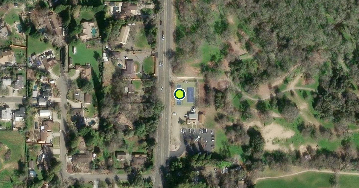 Satellite view of Sacramento County Pickleball Courts