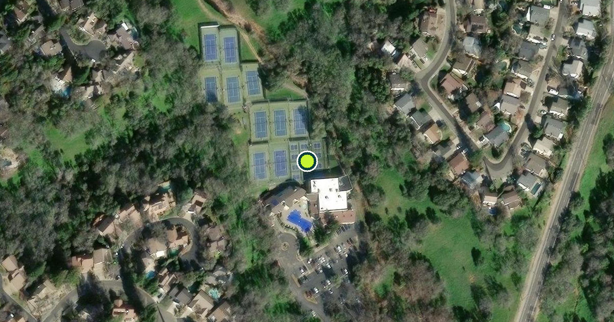 Satellite view of Sacramento County Pickleball Courts