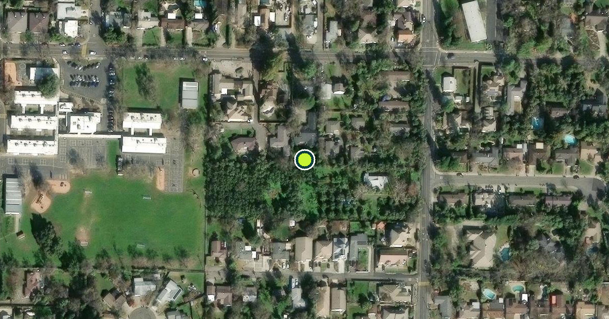 Satellite view of Sacramento County Pickleball Courts