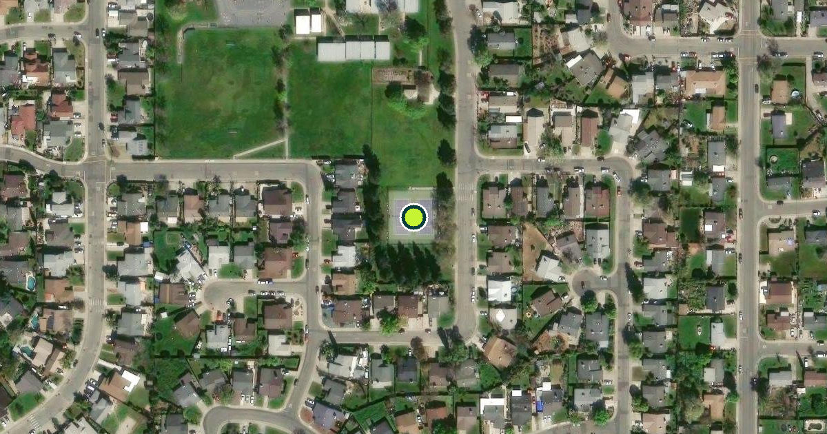 Satellite view of Sacramento Pickleball Courts