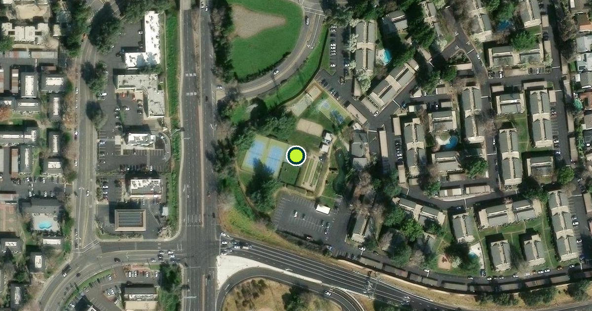 Satellite view of Sacramento Pickleball Courts