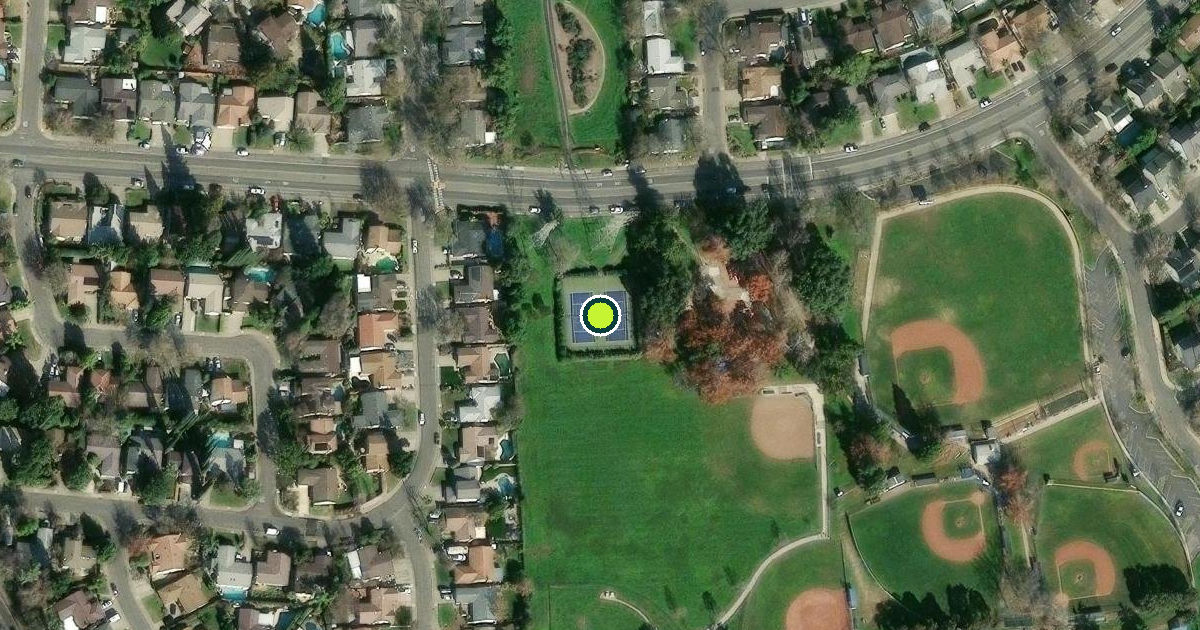 Satellite view of Sacramento Pickleball Courts