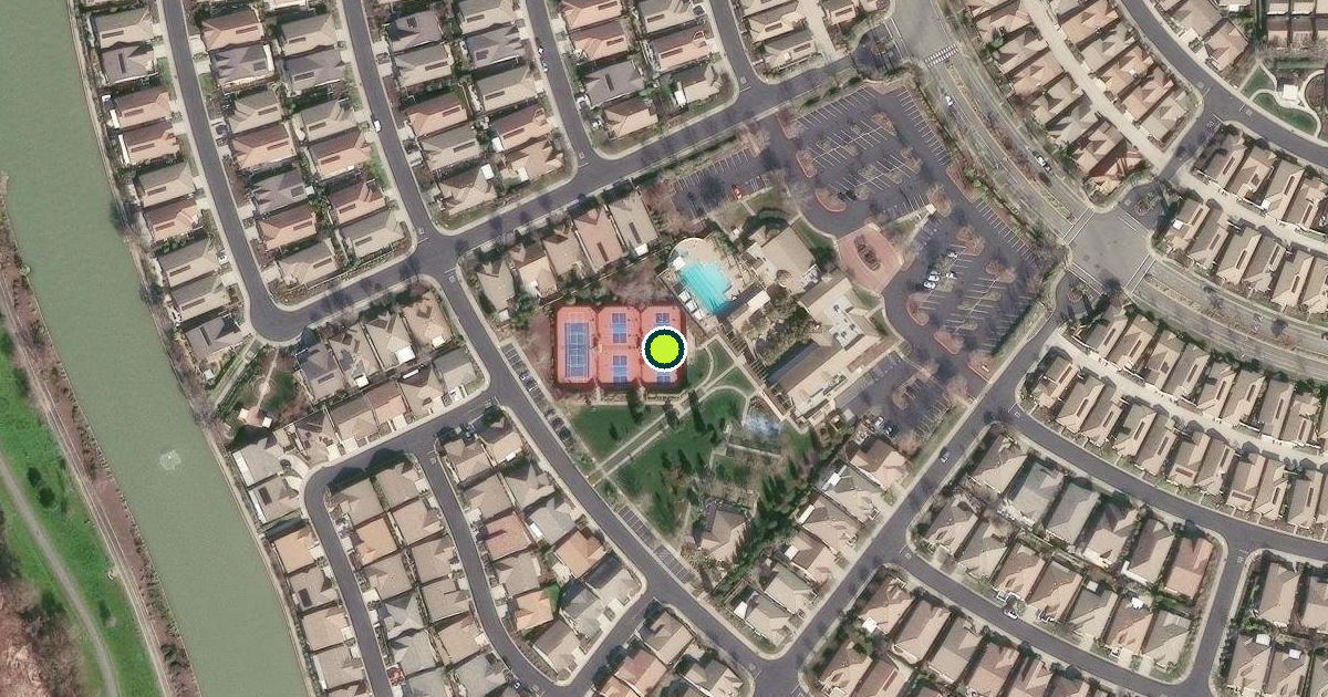 Satellite view of Sacramento Pickleball Courts