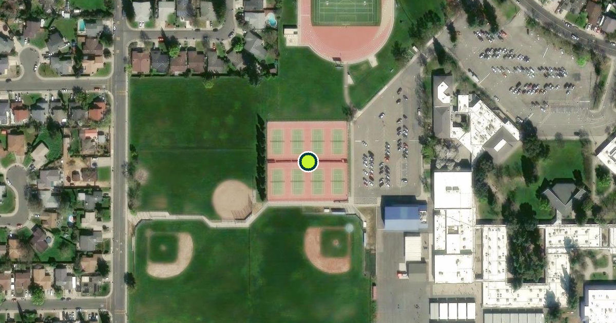 Satellite view of Sacramento Pickleball Courts