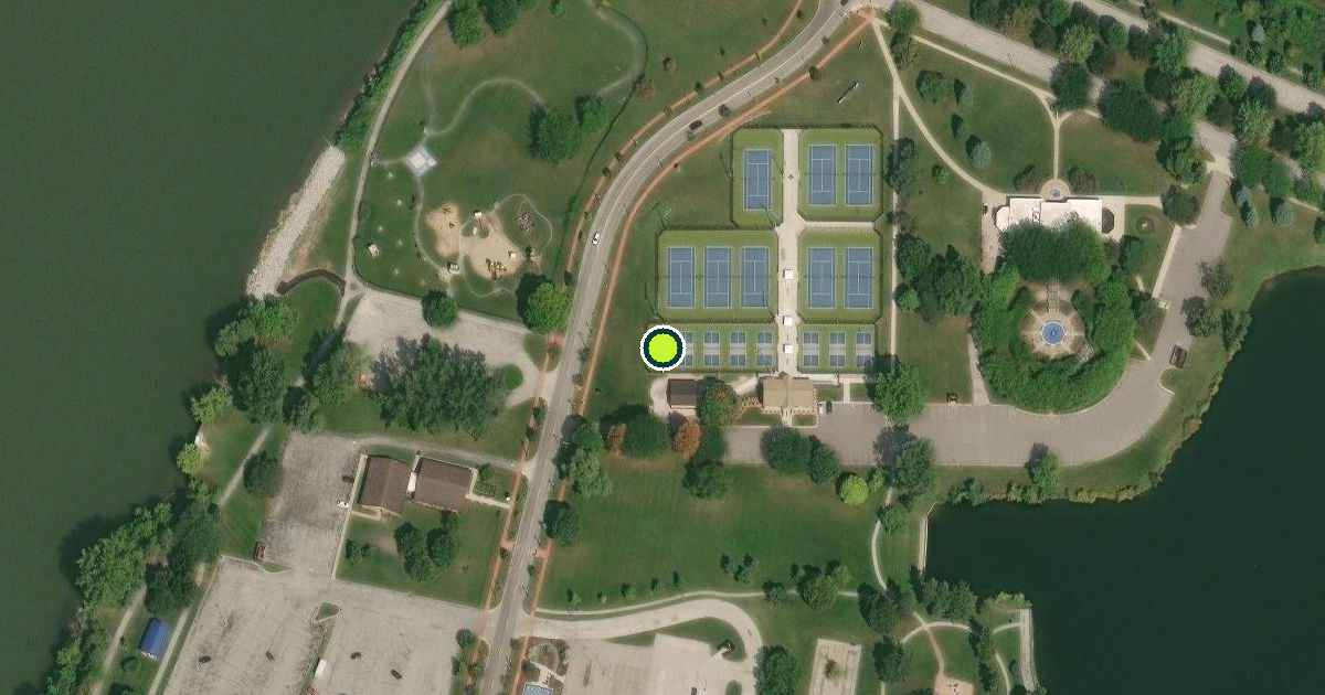 Satellite view of Saginaw Pickleball Courts