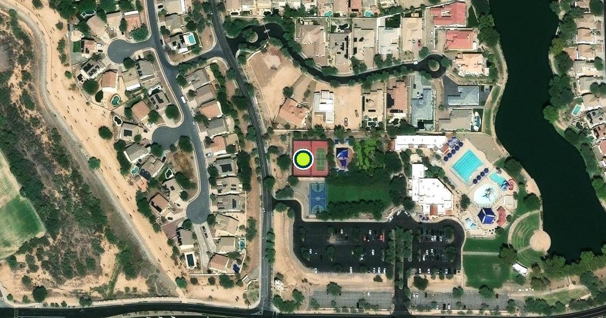 Satellite view of Sahuarita Pickleball Courts