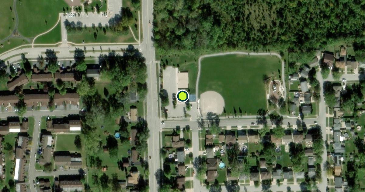 Satellite view of Saint Boniface Park - Pickleball Court