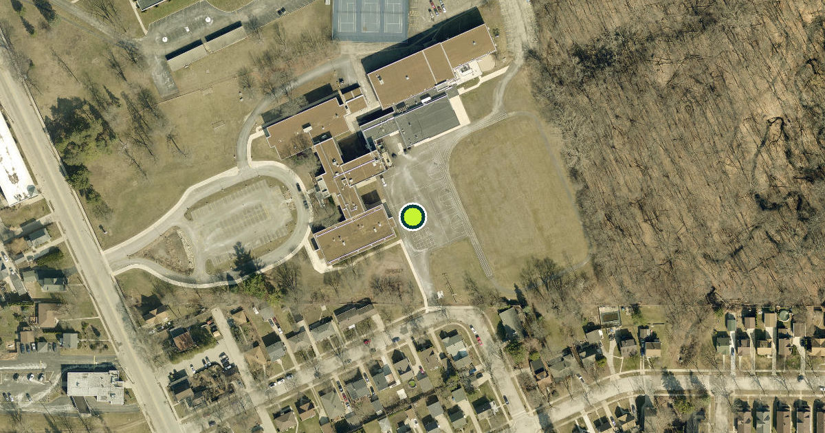 Satellite view of Saint Francis Pickleball Courts