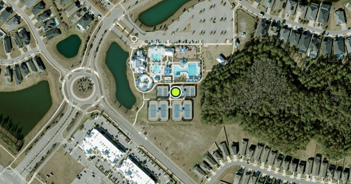 Satellite view of Saint Johns County Pickleball Courts