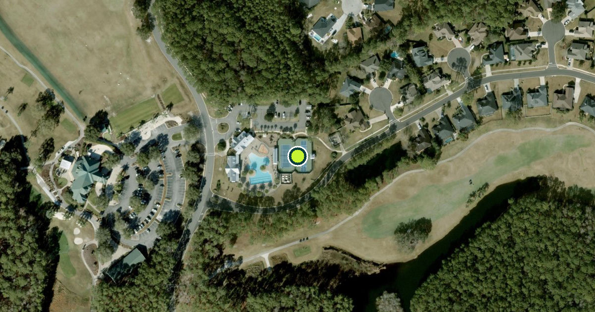 Satellite view of Saint Johns County Pickleball Courts