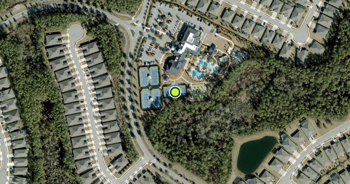Satellite view of Saint Johns County Pickleball Courts