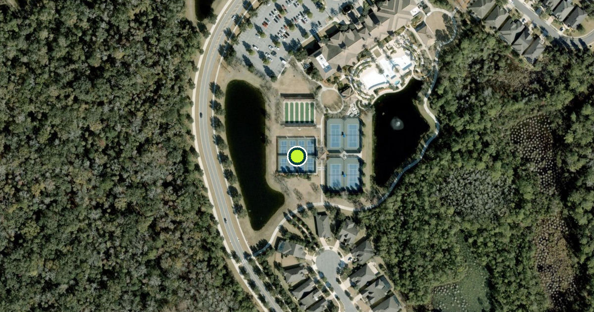 Satellite view of Saint Johns County Pickleball Courts