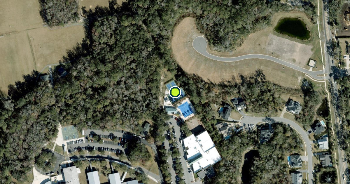 Satellite view of Saint Johns County Pickleball Courts