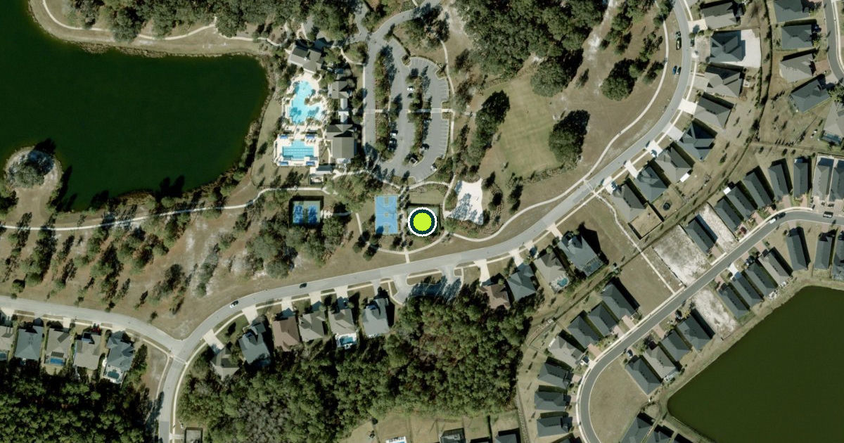 Satellite view of Saint Johns County Pickleball Courts