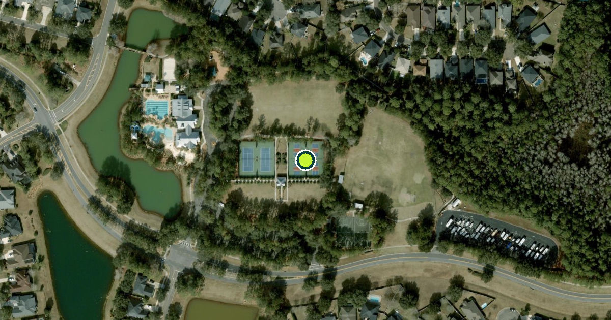 Satellite view of Saint Johns County Pickleball Courts