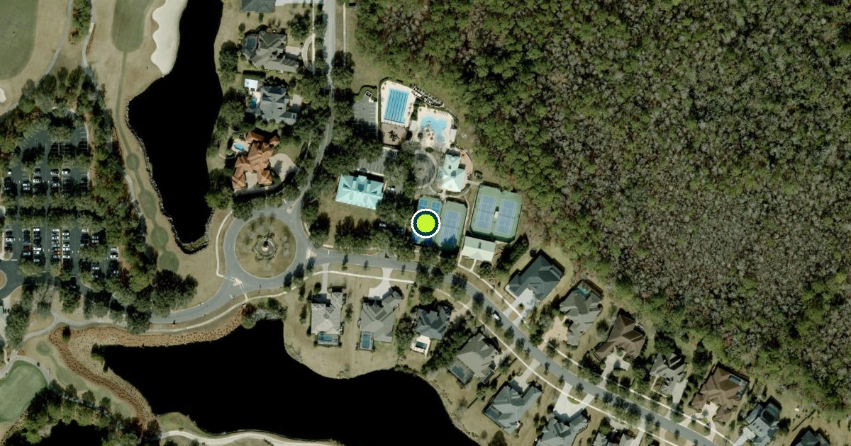 Satellite view of Saint Johns County Pickleball Courts