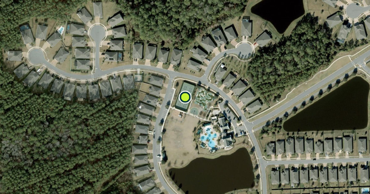 Satellite view of Saint Johns County Pickleball Courts