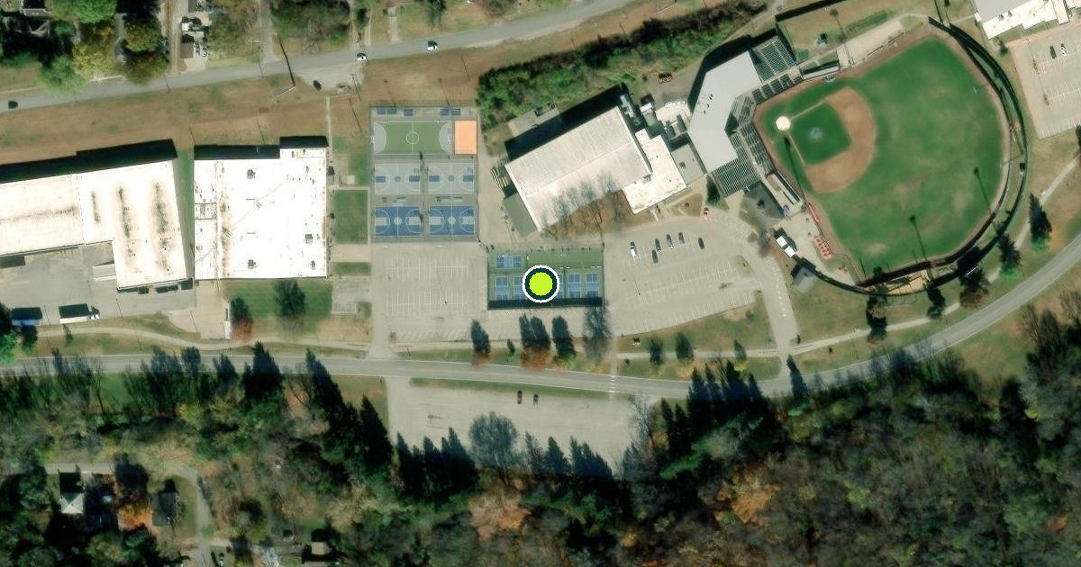 Satellite view of Saint Joseph Pickleball Courts
