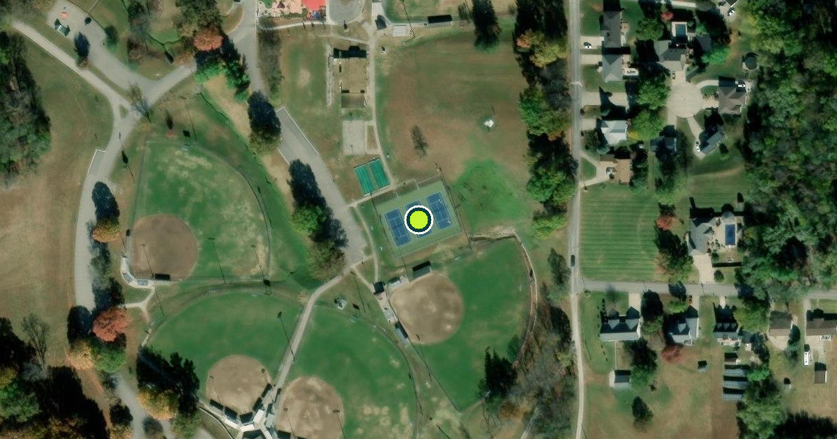 Satellite view of Saint Joseph Pickleball Courts