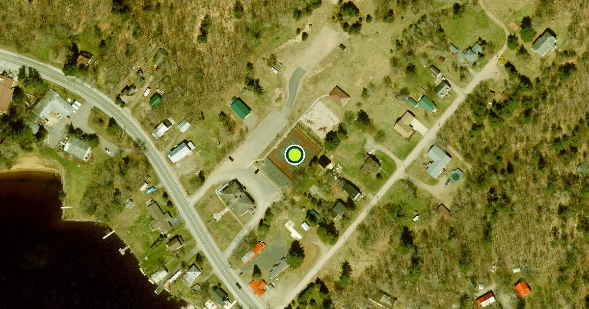 Satellite view of Saint Lawrence County Pickleball Courts