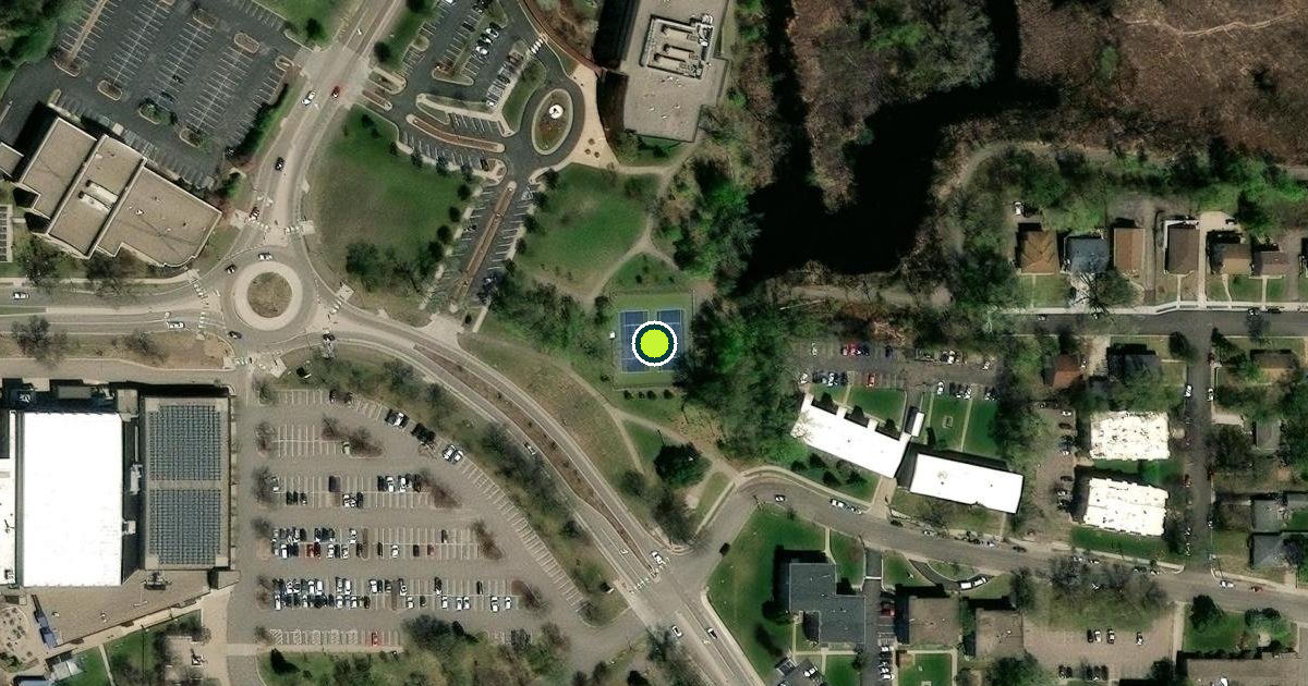 Satellite view of Saint Louis Park Pickleball Courts