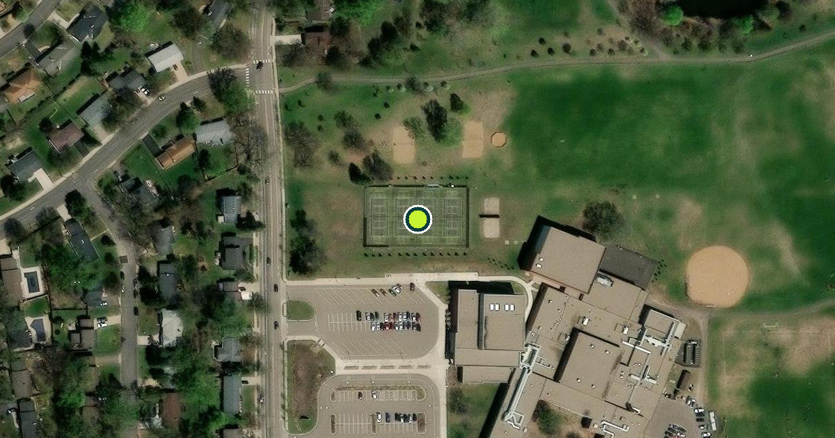 Satellite view of Saint Louis Park Pickleball Courts