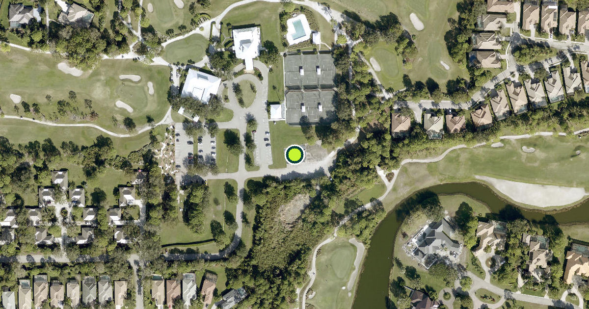 Satellite view of Saint Lucie County Pickleball Courts