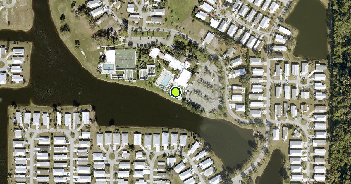 Satellite view of Saint Lucie County Pickleball Courts
