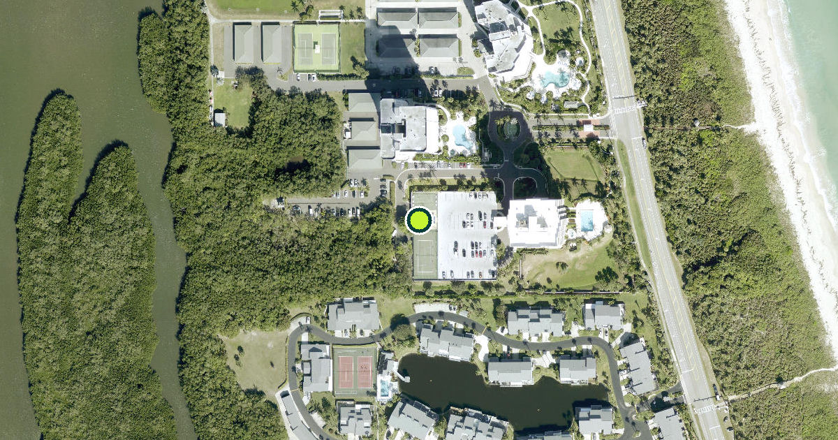 Satellite view of Saint Lucie County Pickleball Courts