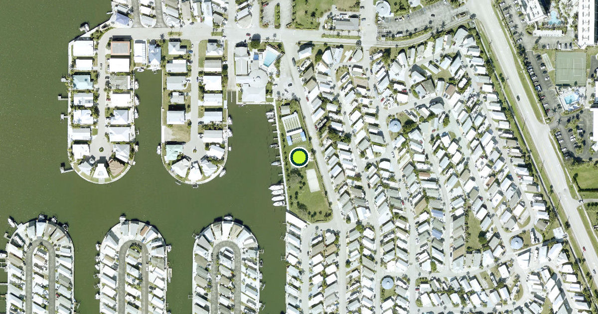 Satellite view of Saint Lucie County Pickleball Courts