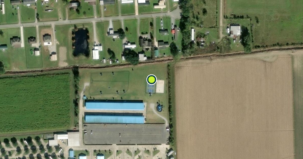 Satellite view of Saint Martin Parish Pickleball Courts