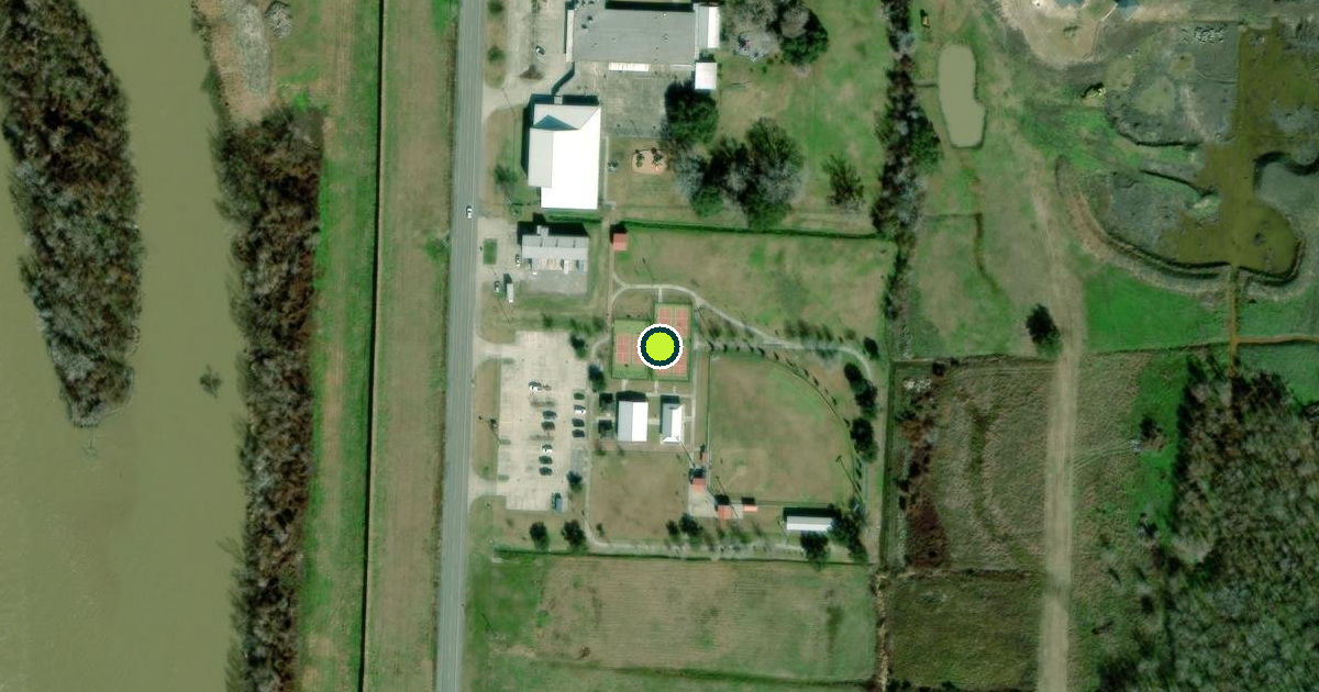 Satellite view of Saint Martin Parish Pickleball Courts