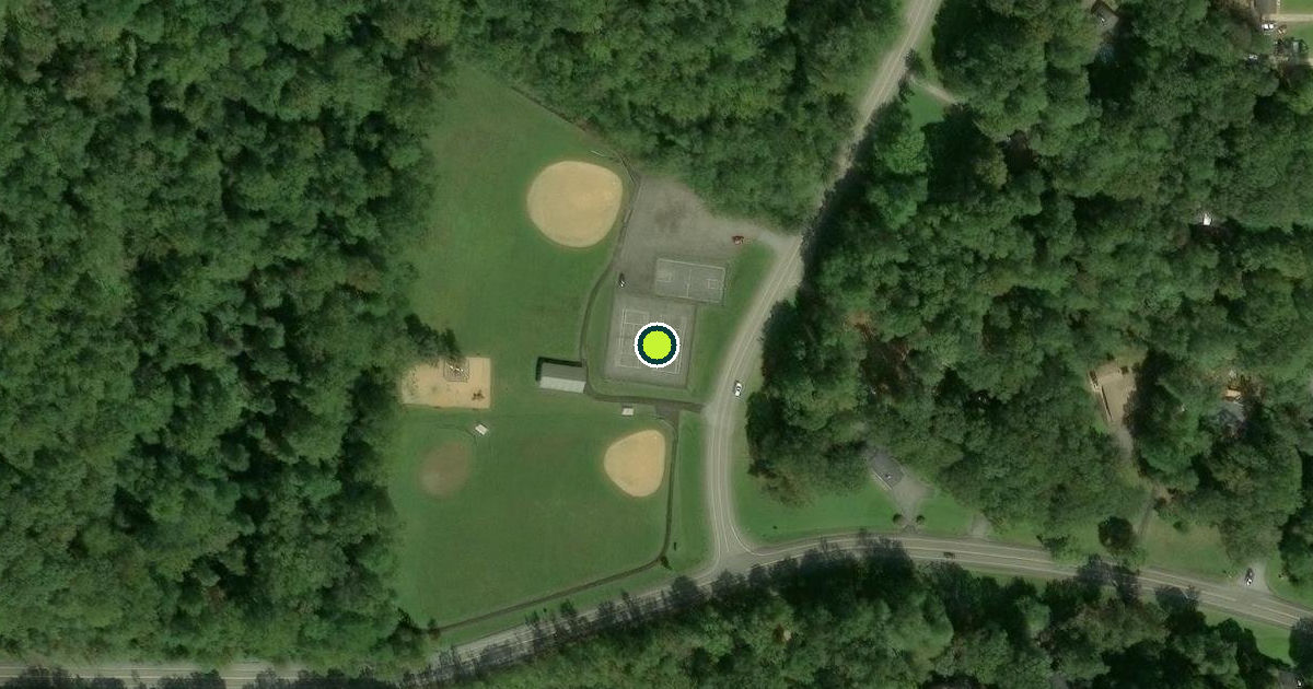 Satellite view of Saint Mary's County Pickleball Courts