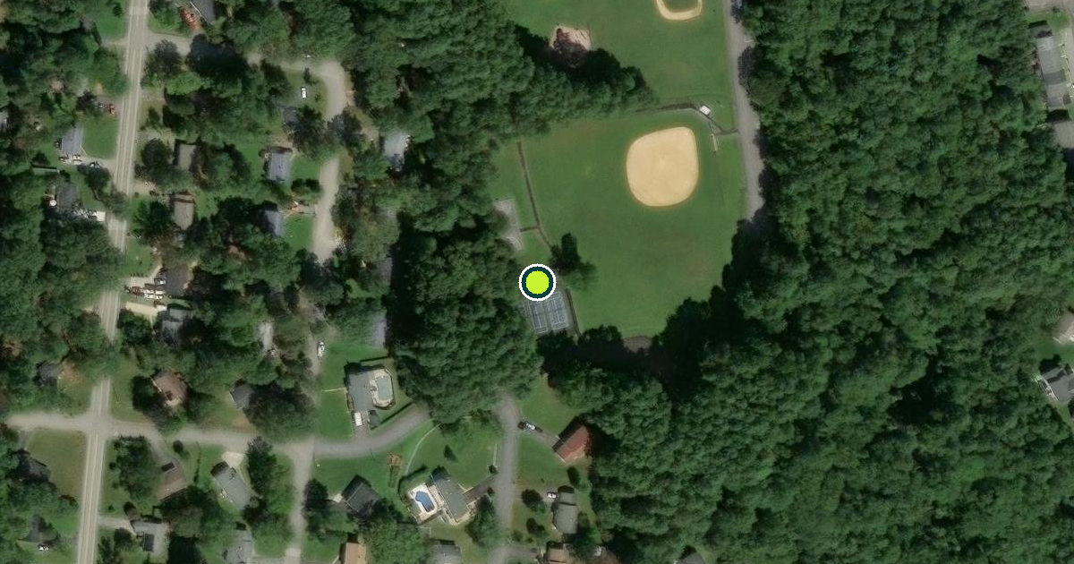 Satellite view of Saint Mary's County Pickleball Courts