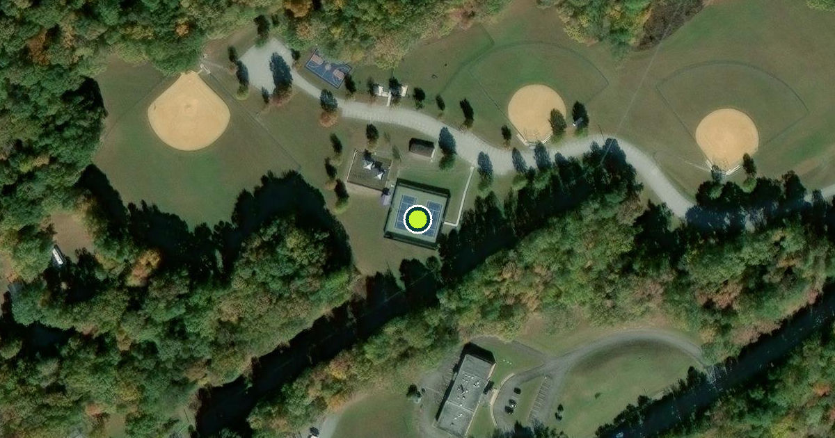 Satellite view of Saint Mary's County Pickleball Courts