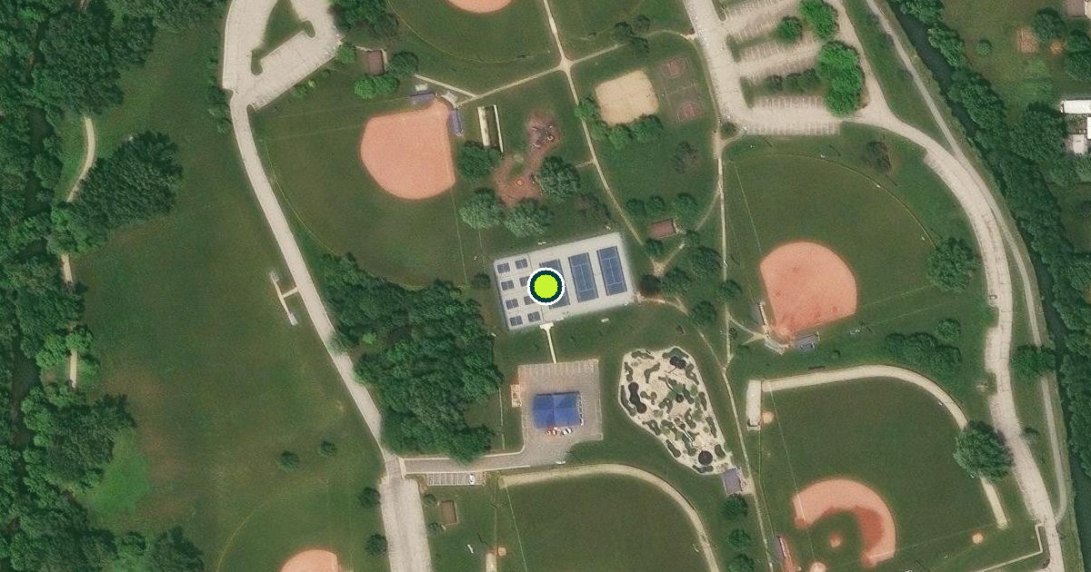 Satellite view of Saint Marys Pickleball Courts