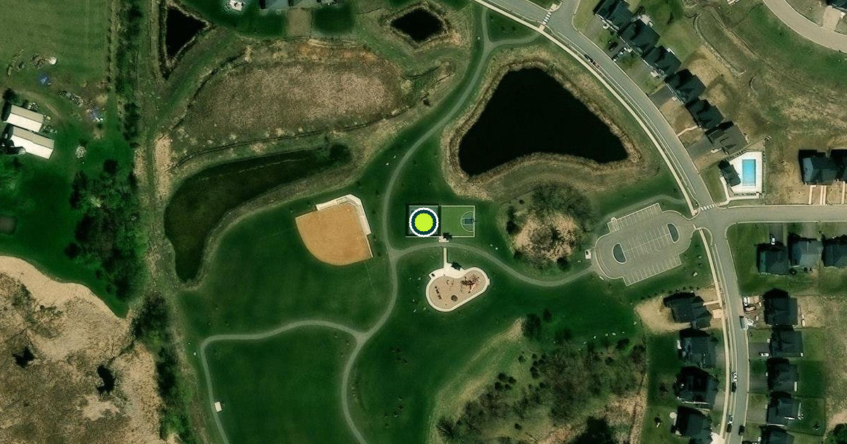 Satellite view of Saint Michael Pickleball Courts